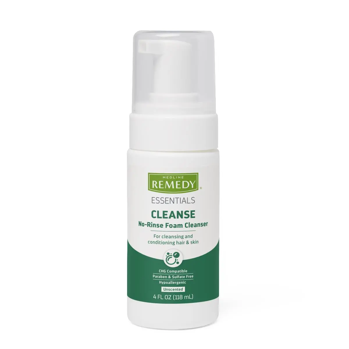 Remedy Essentials No-Rinse Foam Cleanser, 4 Oz. Pump Bottle 1