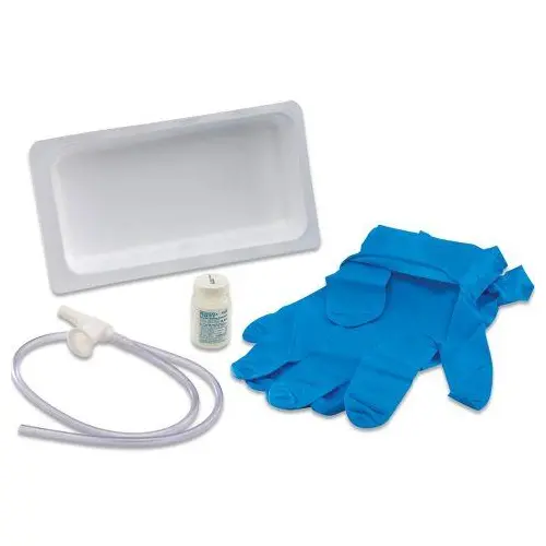 Suction Catheter Kit W/ Saline, 14Fr. 2-Glove 24Ea/Cs 1