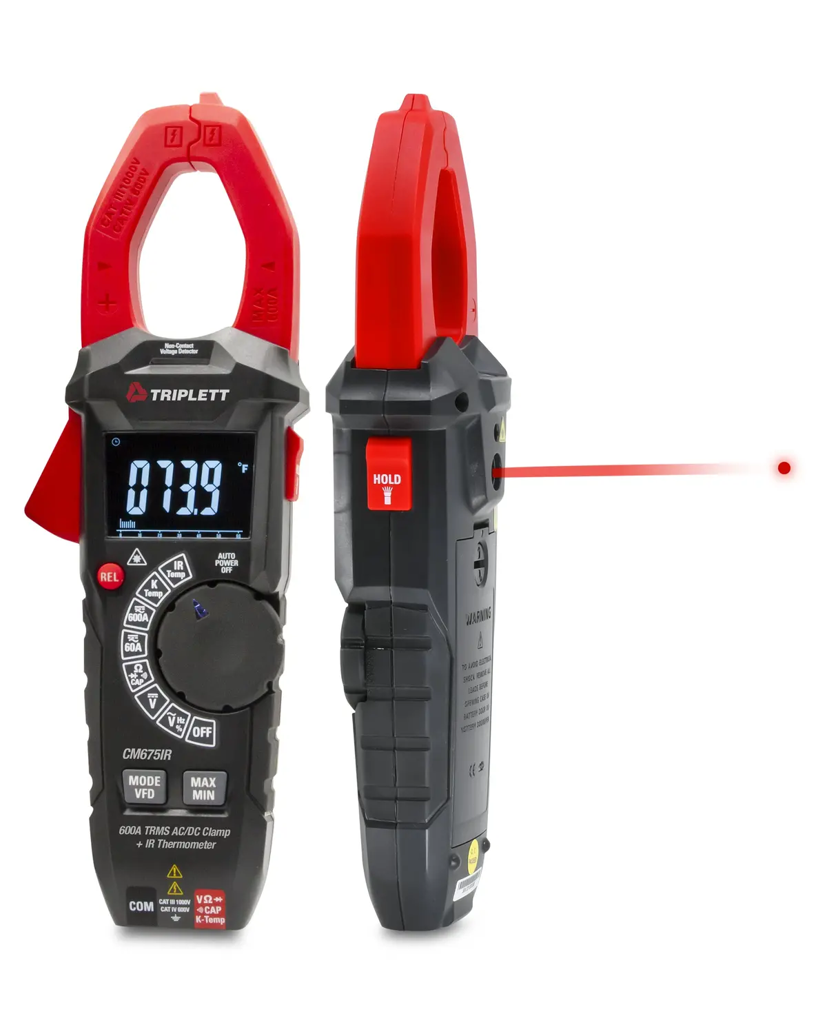 600A True Rms Ac/Dc Clamp Meter With 4:1 Ir Thermometer (Cm675ir) 1