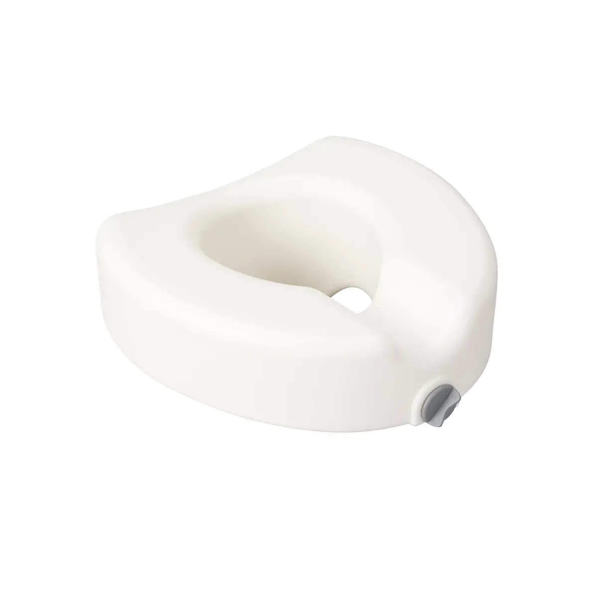 Premium Plastic Raised Toilet Seat With Lock, Elongated 1