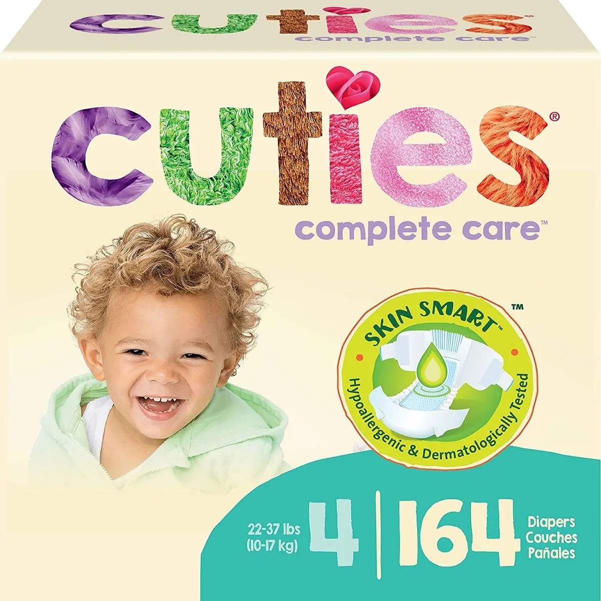 Cuties Complete Care Baby Diapers – Size 4 4 Bags Of 31 (124 Ct.) 1