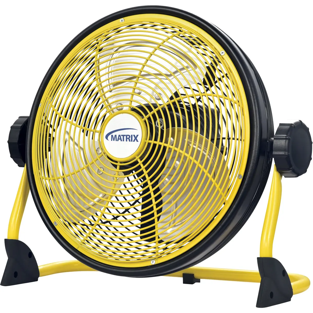 Matrix Ea828 12-Inch 3 Speed Rechargeable Indoor/Outdoor Floor Fan With Usb Port - Yellow 1