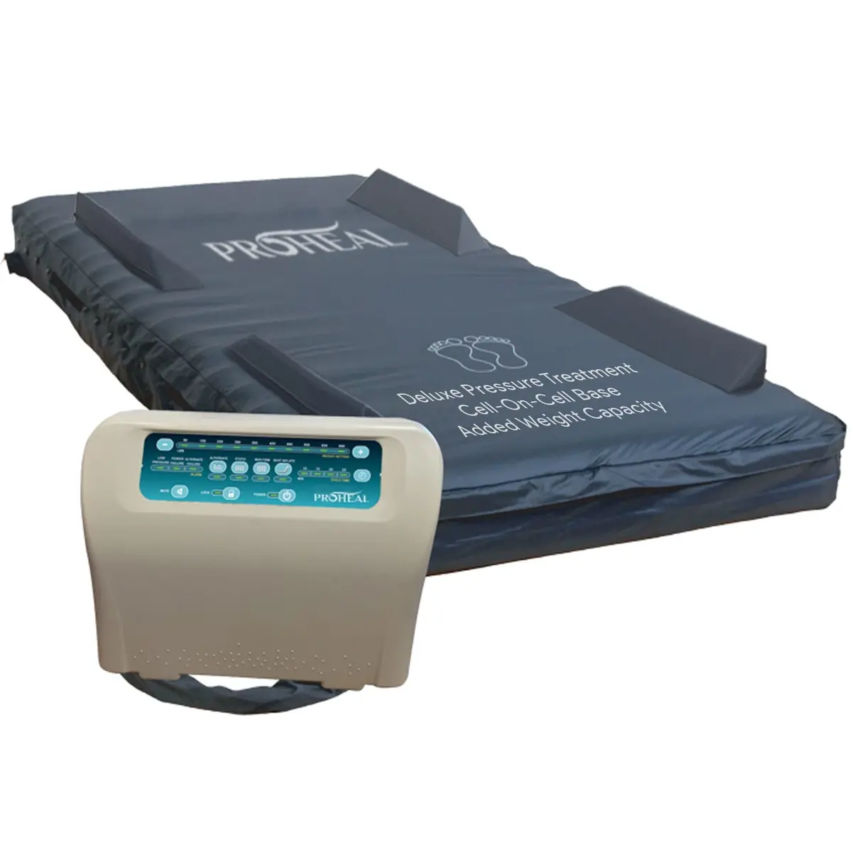 Low Air Loss / Alternating Pressure Bariatric Mattress System W/ Raised Rails 54X80x10/13 1