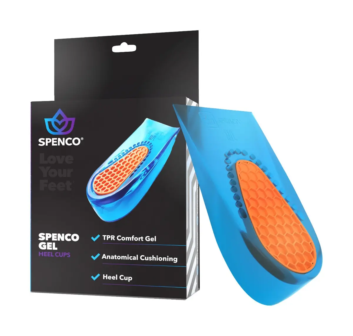 Spenco Gel Heel Cups, Small/Medium: Women’S 5-8, Men’S 6-7 1