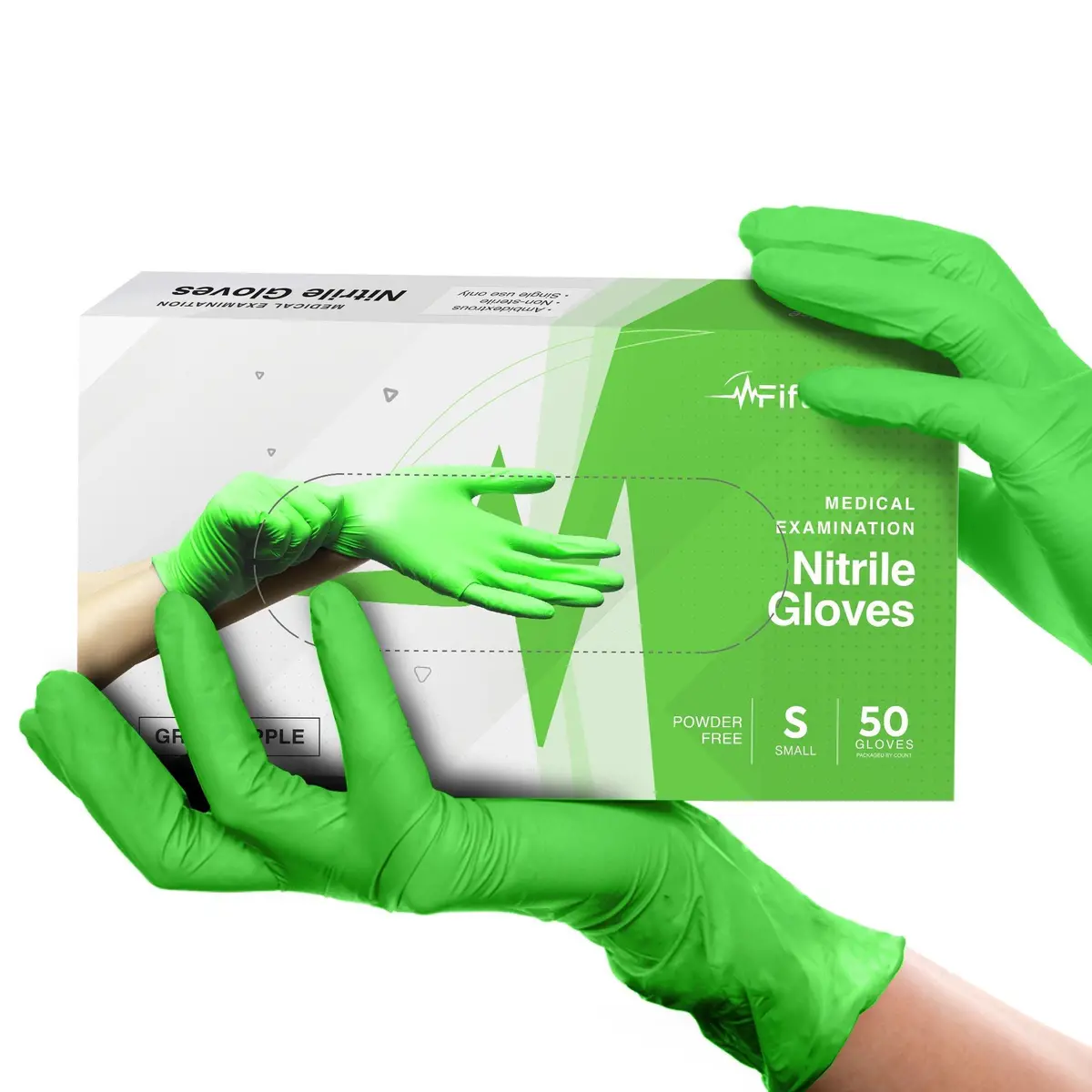Green Disposable Nitrile Gloves 1