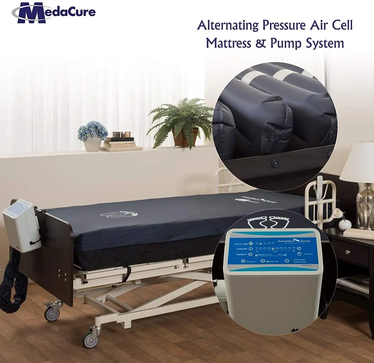 Alternating Pressure Mattress For Hospital Beds W/ Pump 80 X 36 X 10 1