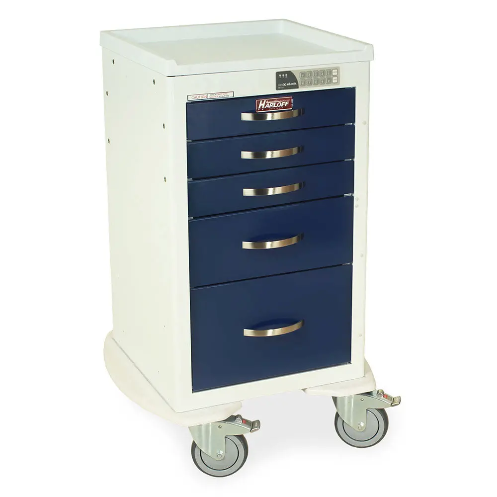 M-Series Short Anesthesia Procedure Cart, Mini Width 2