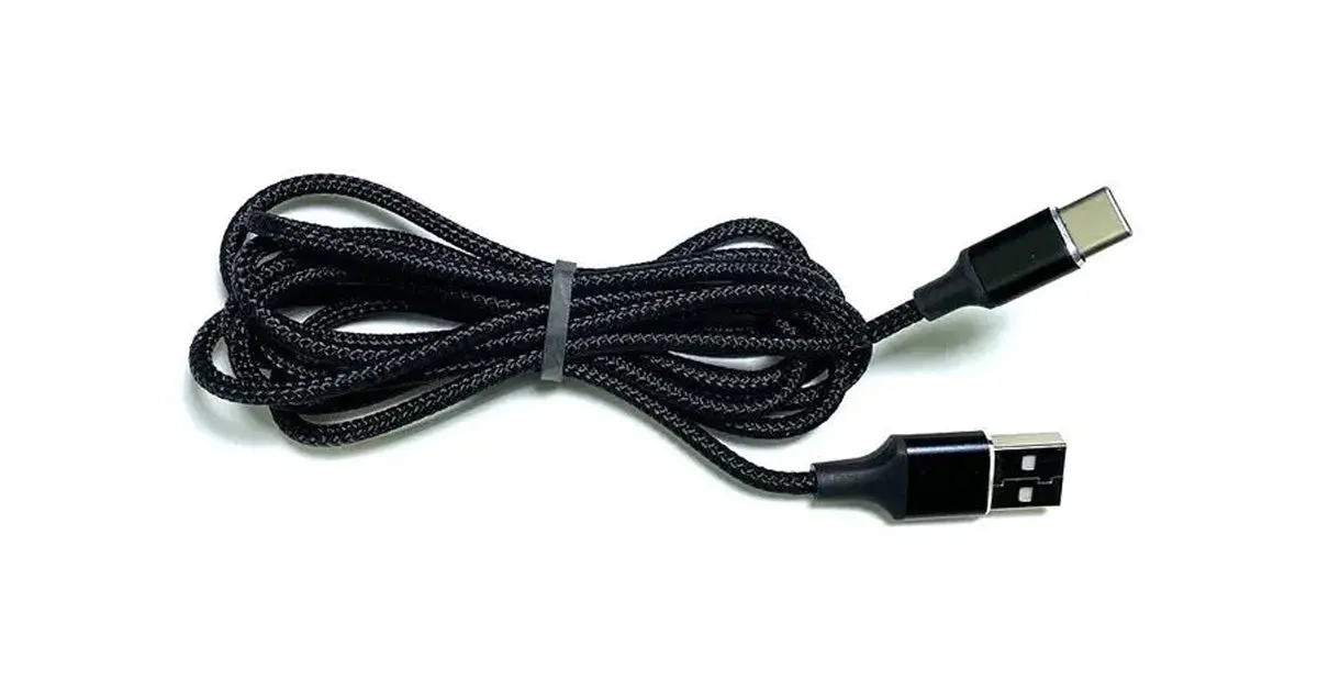 Soft Nylon Braided Usb Type-C To Usb-A Male Usb Charger Cables - 6 Feet, Black 2