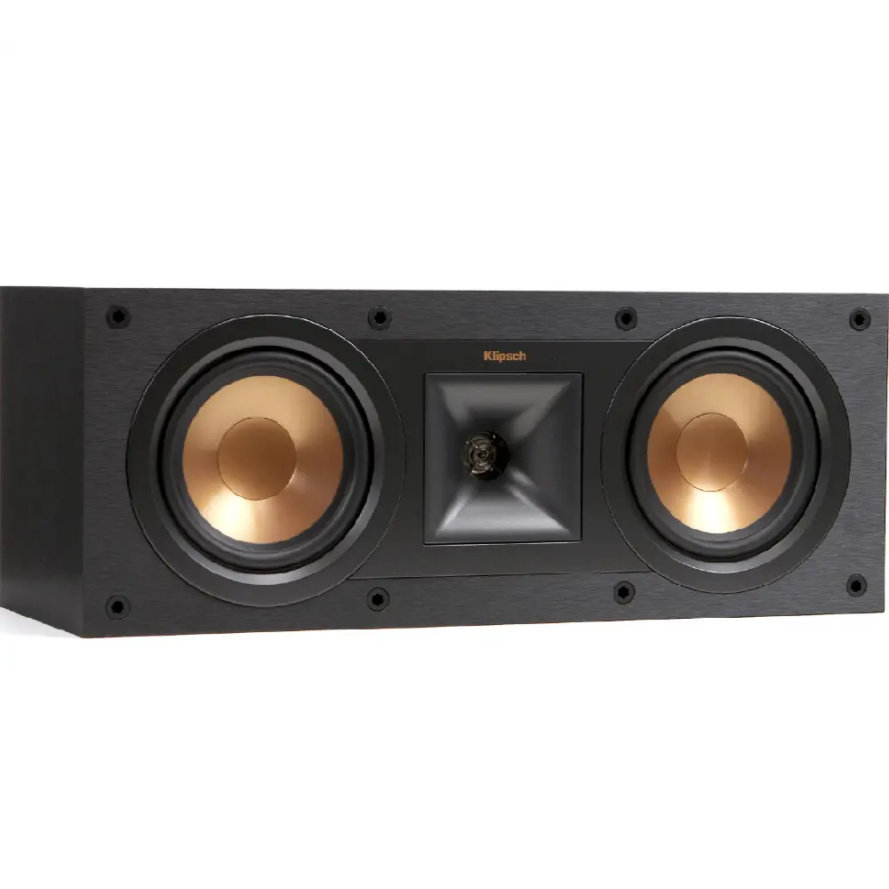Klipsch R-25C 400W 8 Ohms 5.25" Copper-Spun High-Output Center Channel Speaker - Black 1