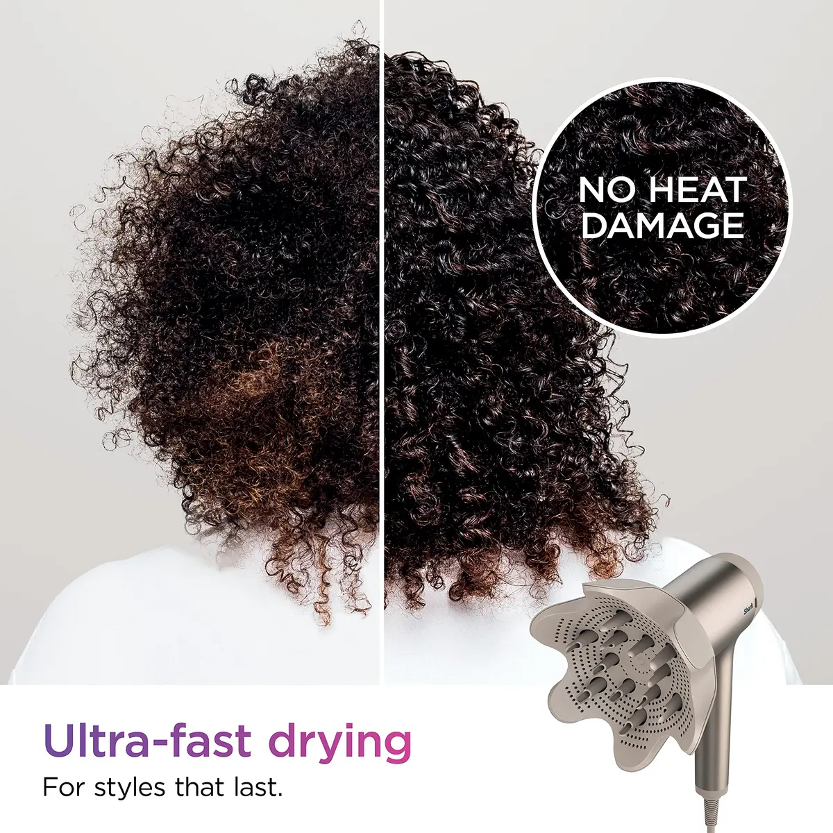 Shark Hd120brn Blow Dryer Hyperair Fast-Drying Iq 2-In-1 Concentrator Styling Brush Curl-Defining Deep Diffuser (Refurbished) 2