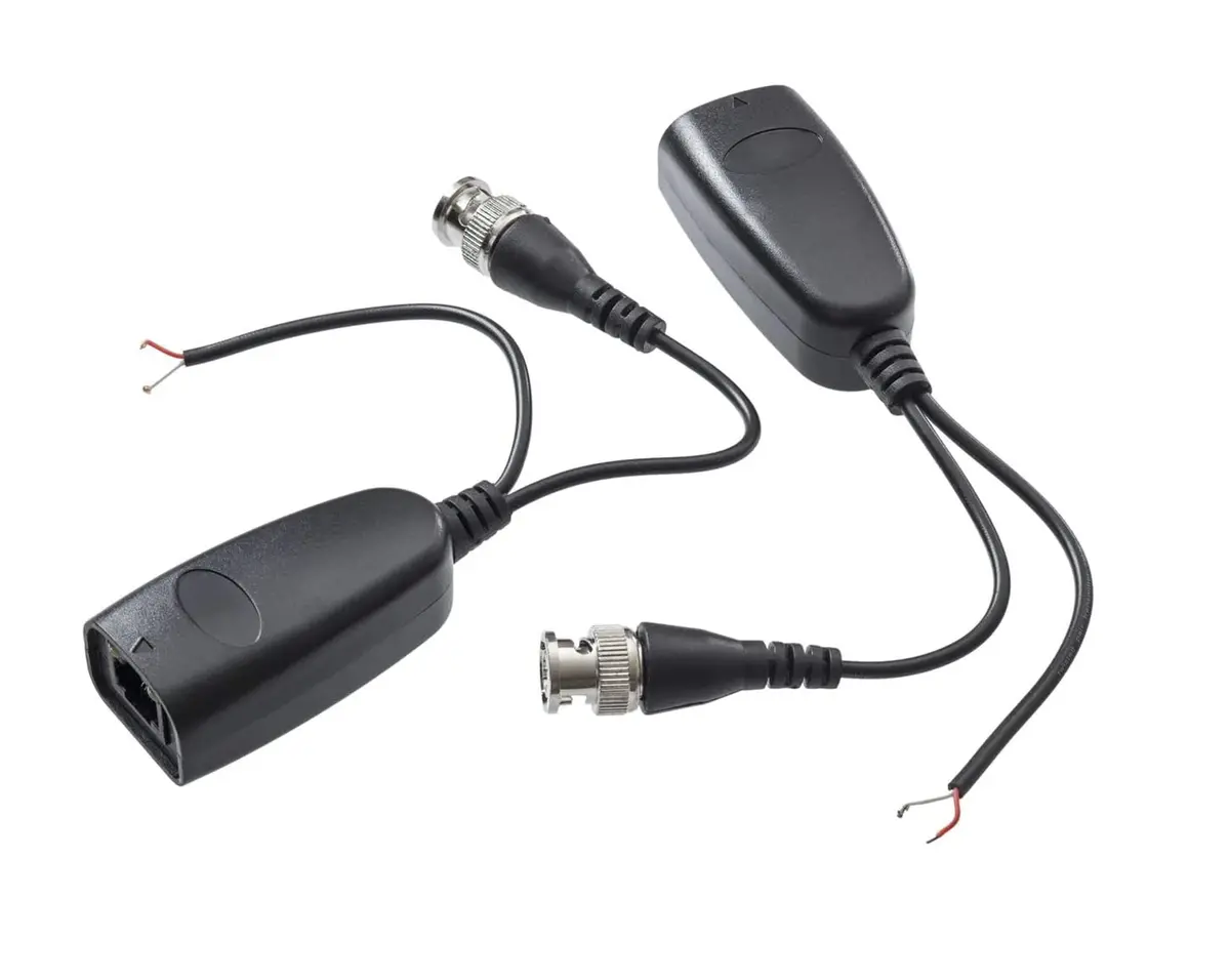 High Definition 5 Megapixel Video & Power Balun,  1 Pair - (Hdb-Pvrj45pt2-1) 1