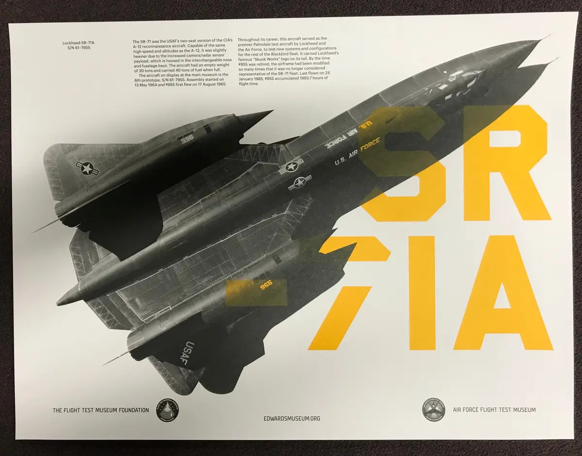 Sr-71 Print By Jim Krantz 1