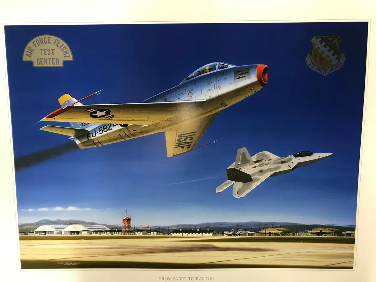 From Sabre To Raptor Lithograph 1