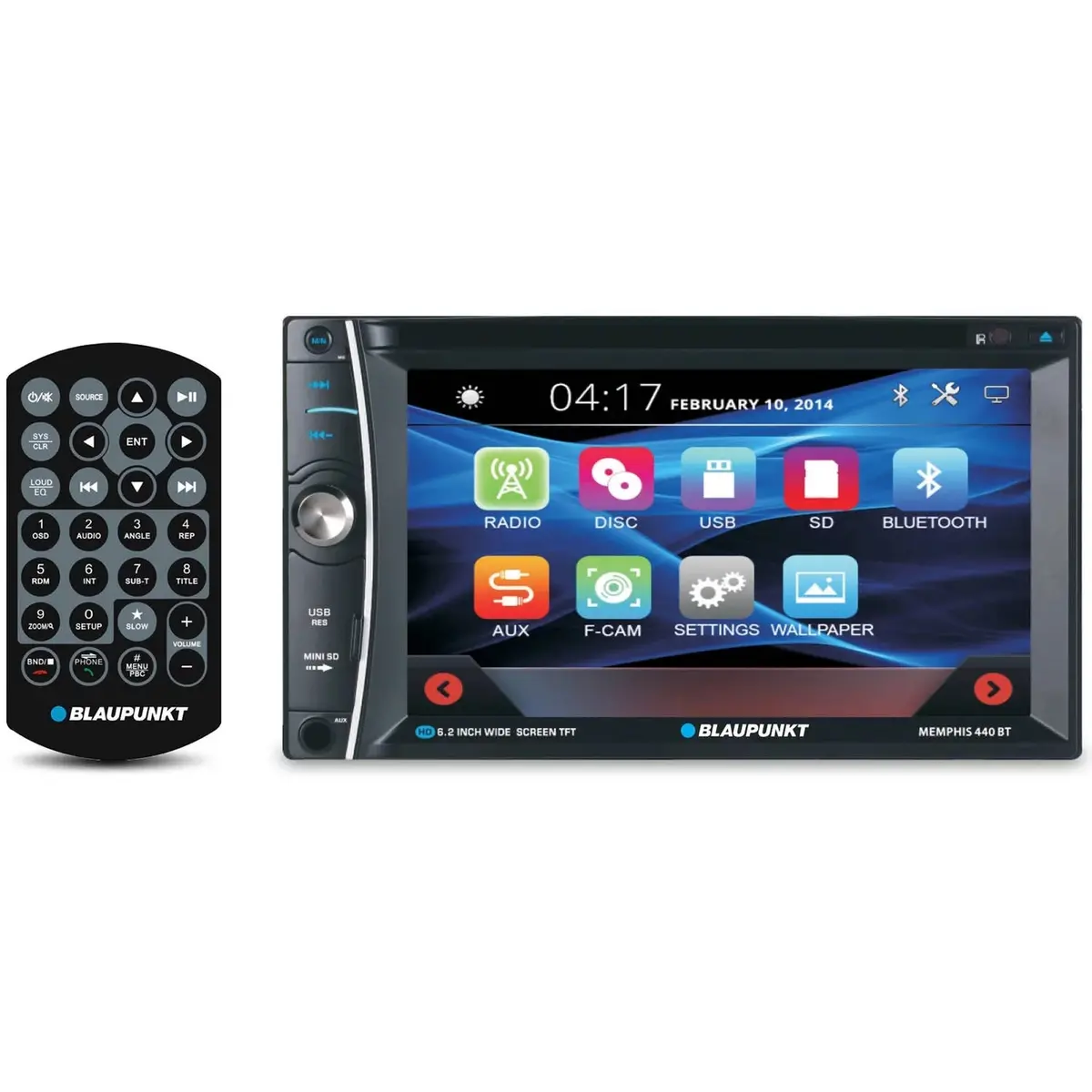 Blaupunkt Memphis 440 6.2" Touchscreen Multimedia Dvd Receiver With Bluetooth 1