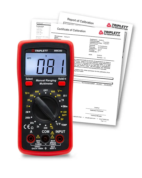 3 ½ Digit 2,000 Count True Rms Manual Ranging Digital Multimeter - (Mm300) 2