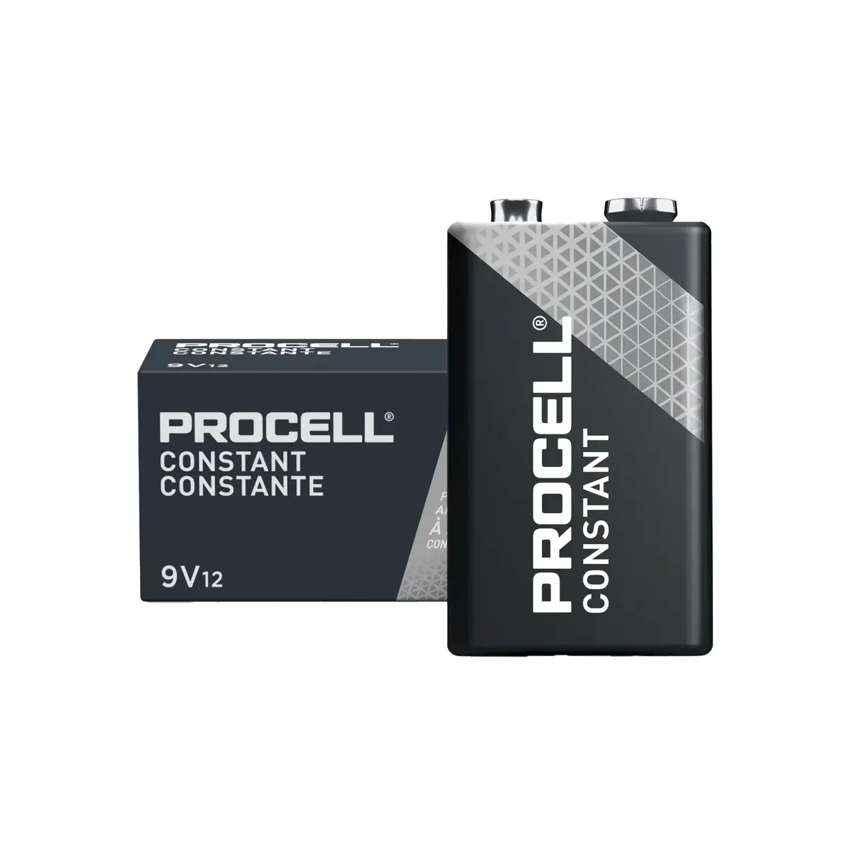 Procell Constant Size 9 Volt Industrial 9V Alkaline Battery - (12 Pack) 1