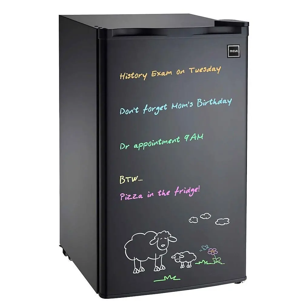 Rca Rfr326 3.2 Cu Ft Mini Fridge W/ Dry Eraser Board & Neon Markers 1