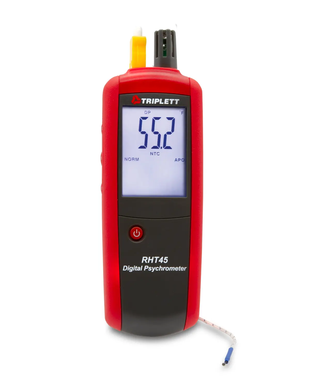 Digital Psychrometer With Type K - Measures Air Temperature, Relative Humidity, Wet Bulb, & Dew Point (Rht45) 1
