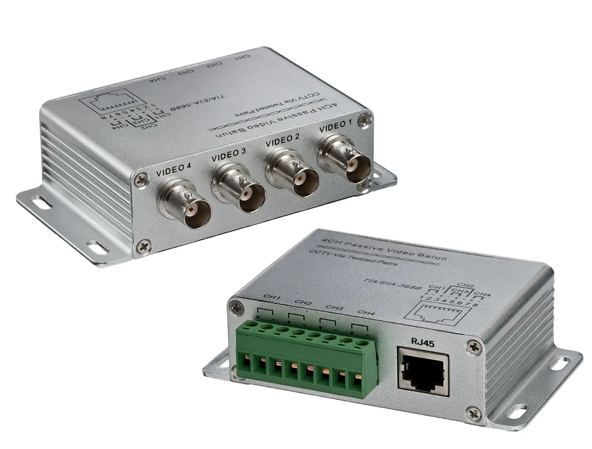Passive Cctv Balun Analog - (Trb-4Bncstrj45) 1