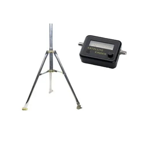 Cdd 3 Ft. Tripod C/W 24 Pole, 1.76 & 2" Universal Post Kit & Satellite Signal Meter 1