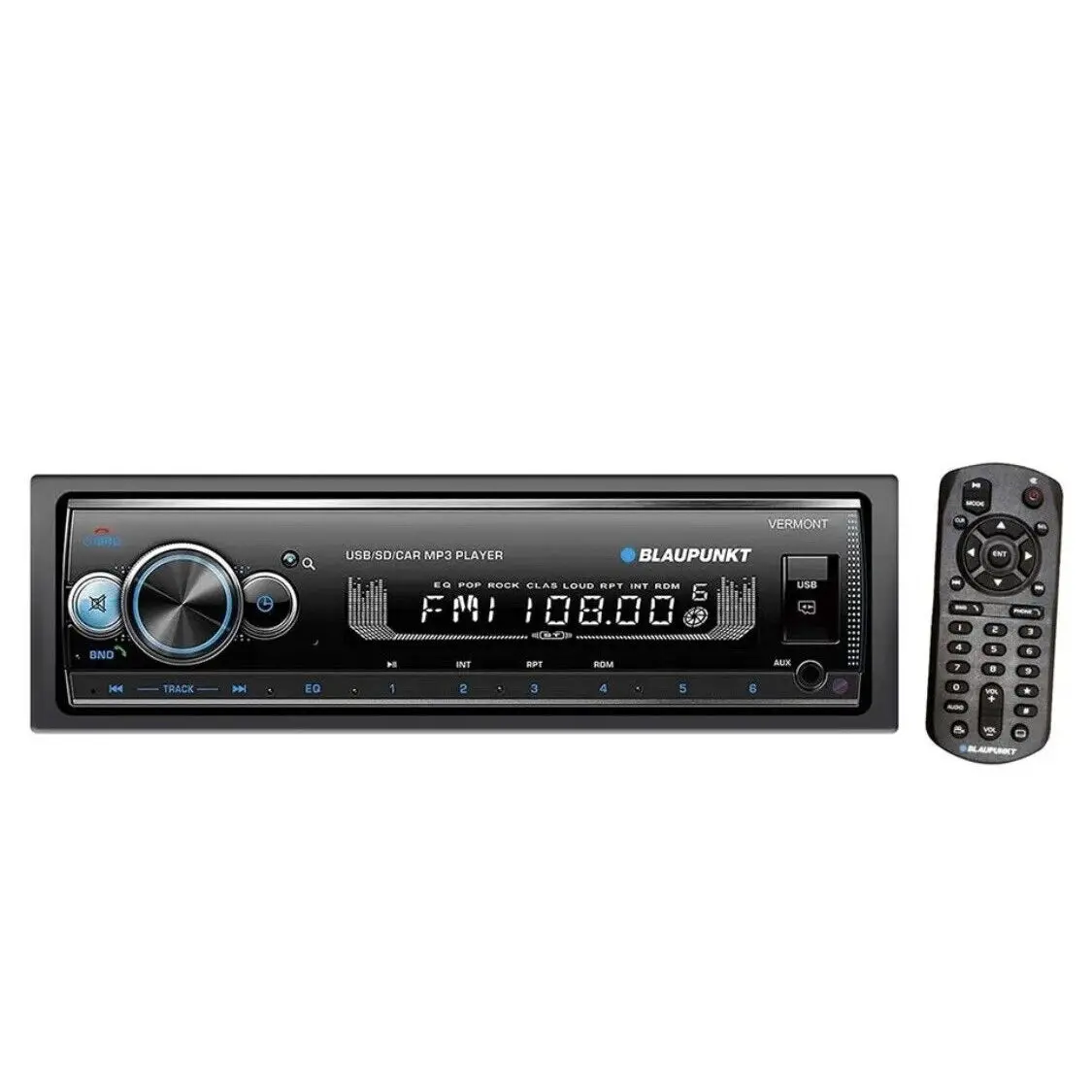 Blaupunkt Vermont 72 Single-Din Mechless All-Digital Media Receiver With Bluetooth And Usb 1