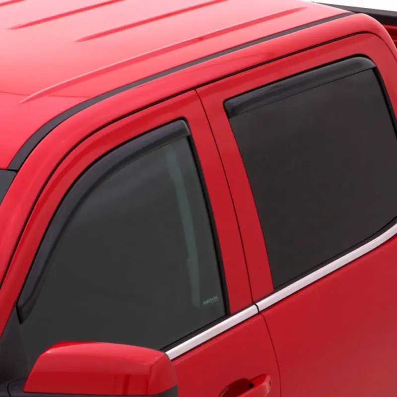 Avs In-Channel Window Deflectors For 2009–2018 Ford Flex – Smoke Tint, Front & Rear (4-Piece Set) 1