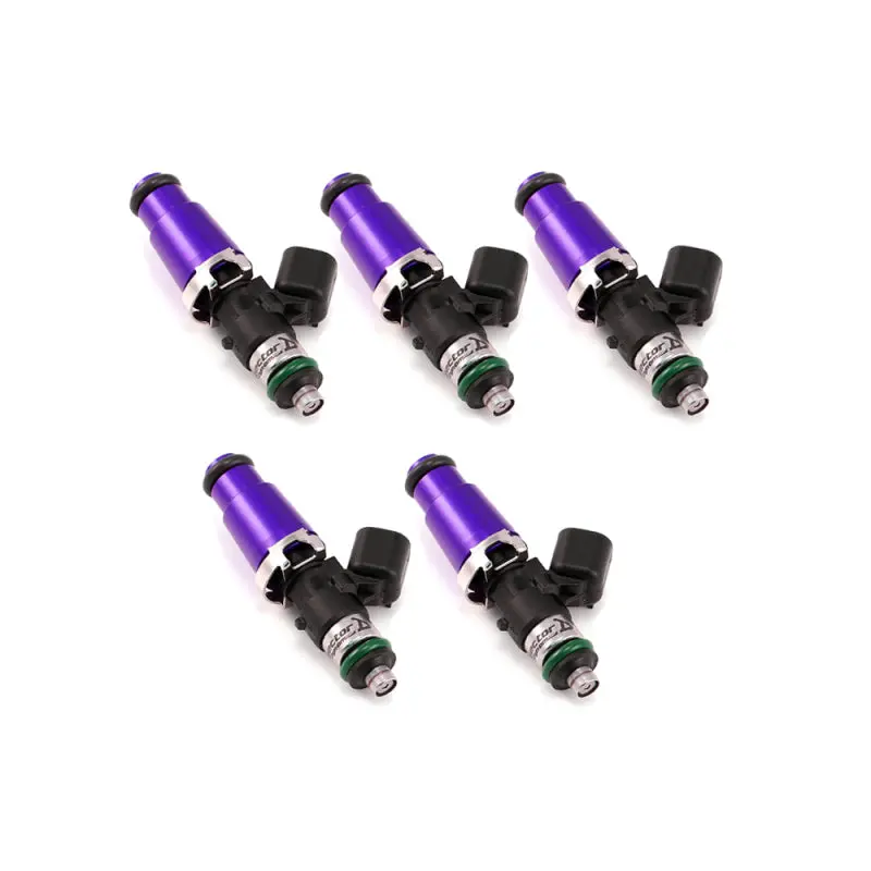 Injector Dynamics Id1050X Fuel Injectors – 14Mm Thread, Purple Anodized, Includes Five Adaptors 1