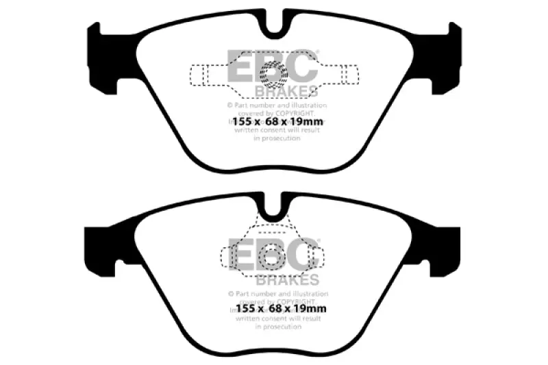 Ebc 11+ Bmw Z4 3.0 Twin Turbo Is (E89) Redstuff Front Brake Pads 1