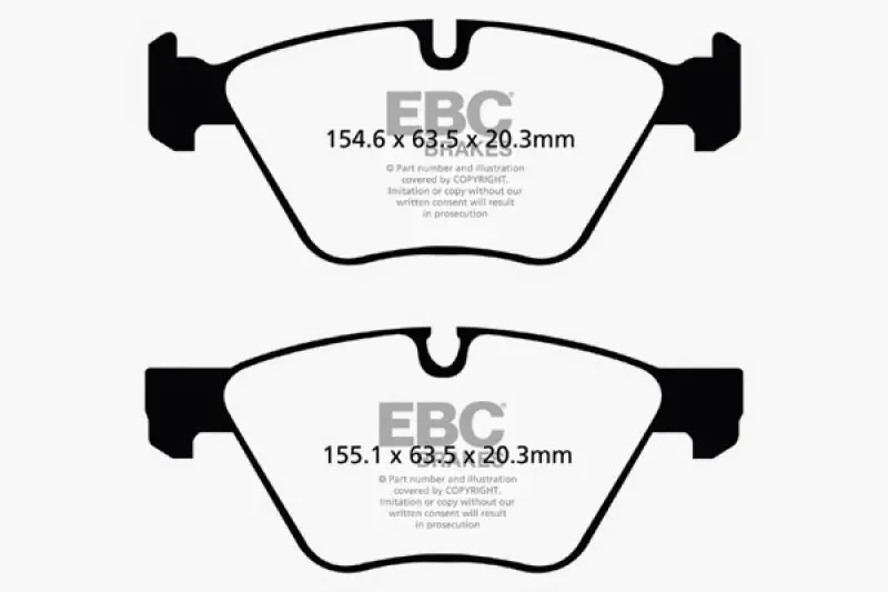 Ebc Redstuff Front Brake Pads For 2009–2016 Bmw Z4 3.0I (E89) 1