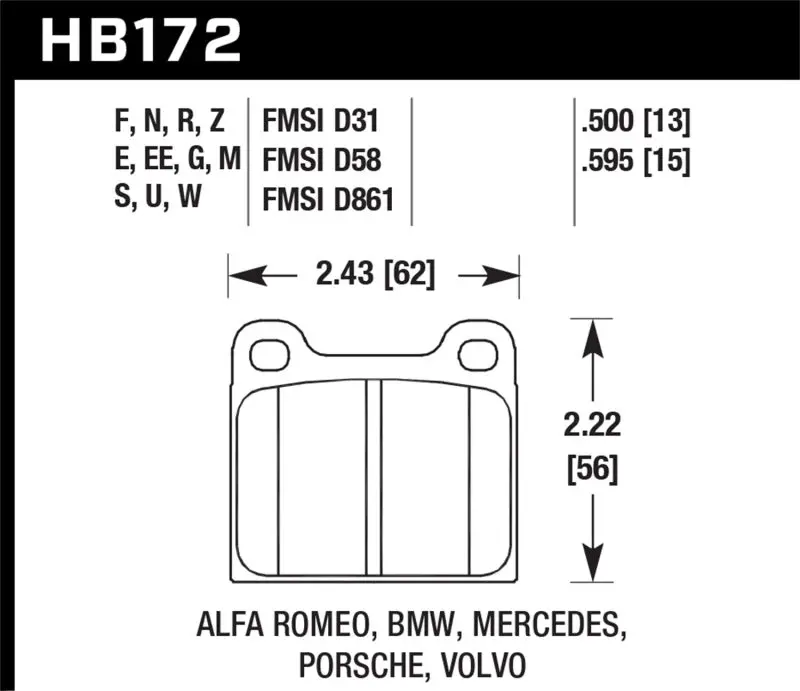 Hawk Hps High-Performance Street Brake Pads – Ceramic-Metallic Compound For Daily & Enthusiast Use 1