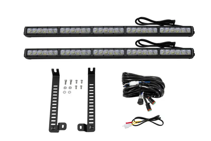 Diode Dynamics Ss30 Dual Stealth Lightbar Kit For Toyota 4Runner (2014–2019) – White Driving Beam 1