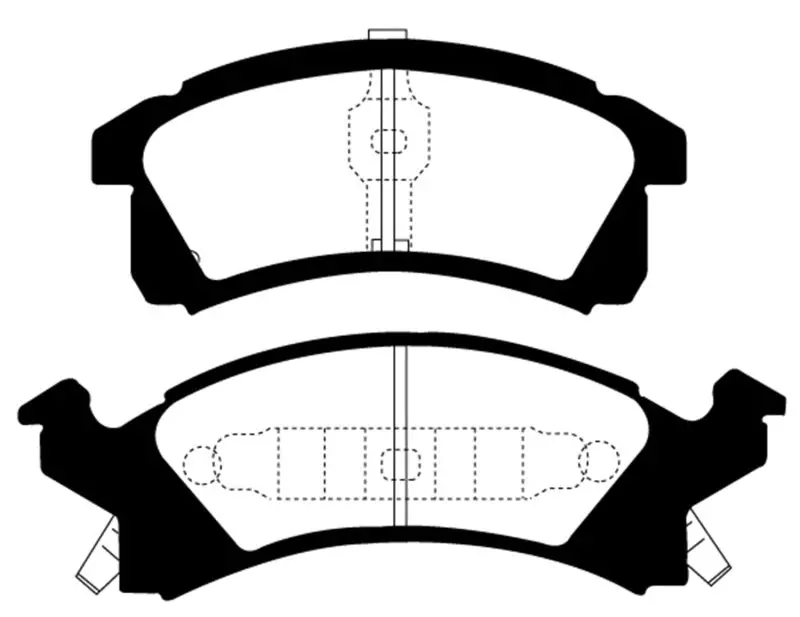 Ebc Redstuff Front Brake Pads For 1991–1995 Buick Skylark (2.3L Engine) 1