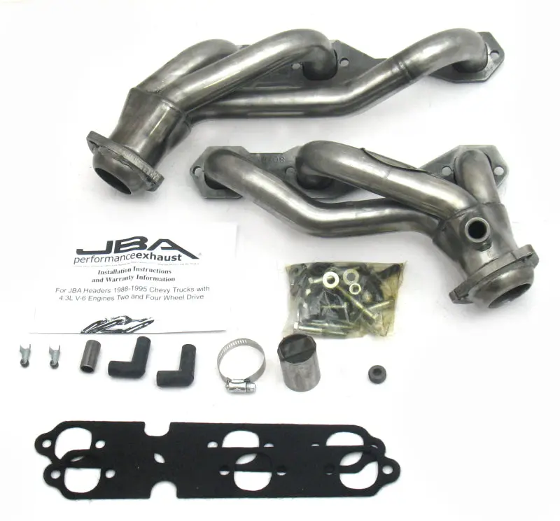 Jba Cat4Ward Headers For 1988–1995 Gm Trucks With 4.3L V6 (No Air Injection) – 1.5″ Primary Tubes, 409 Stainless Steel 1