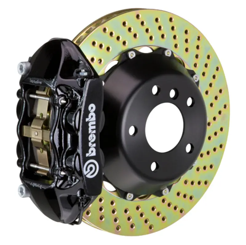 Brembo Gt Big Brake Kit For 2020+ Jeep Gladiator – Rear, 4-Piston Calipers, 380X28Mm Two-Piece Drilled Rotors (Black Finish) 1
