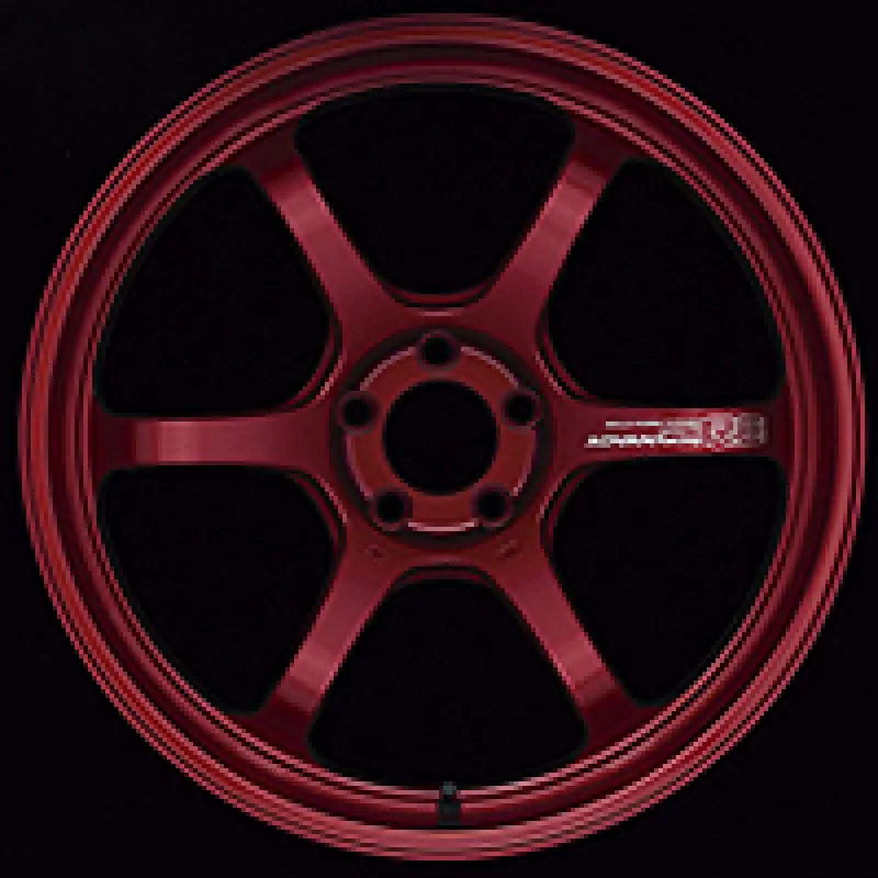 Advan R6 Forged Alloy Wheel – 18X9.5", +45 Offset, 5X114.3, Candy Red Finish 1