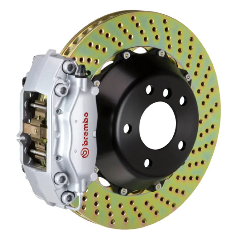 Brembo Rear Big Brake Kit For Nissan Skyline Gt-R (R33/R34): 4-Piston Calipers With Drilled 345X28Mm Two-Piece Rotors 1