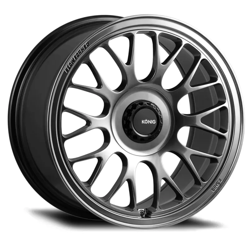 Konig Mrk1 Hyper Carbon Gloss Black Wheel: 18×9 Inches, 5×112 Bolt Pattern, +36Mm Offset 1