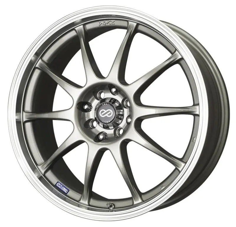 Enkei J10 Silver Alloy Wheel With Machined Lip – 15X6.5", 4X100/114.3, 38Mm Offset, 72.62Mm Bore 1