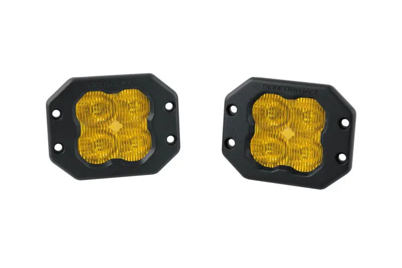 Diode Dynamics Ss3 Pro Abl Fog Lights – Yellow Sae-Compliant, Flush-Mount Pair 1