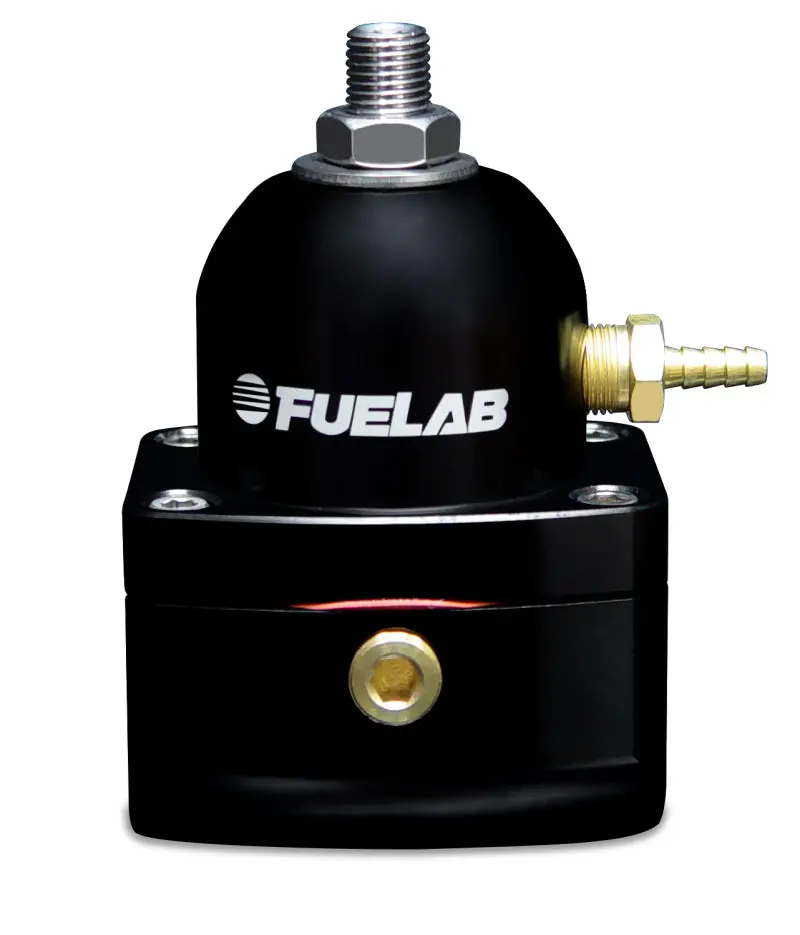 Fuelab 515 Adjustable Efi Fuel Pressure Regulator – 90–125 Psi, Dual -10An Inlets, Single -6An Return, Black 1