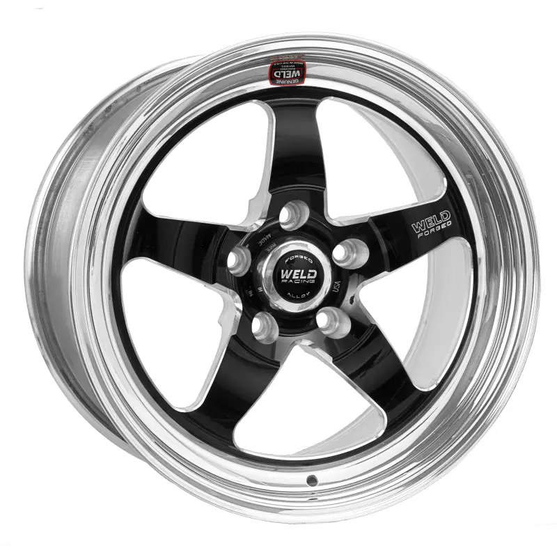 Weld S71 Black Alloy Wheel – 18X8 Inches, 5X4.5 Bolt Pattern, 6.2-Inch Backspace, Medium Pad Finish (Non-Beadlock) 1