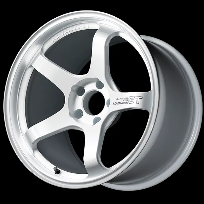 Advan Gt Beyond Racing Wheel: 18×10 Inches, +25Mm Offset, 5×114.3 Bolt Pattern, Racing White Finish 1