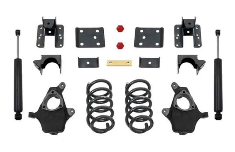 Maxtrac Lowering Kit For 2014–2016 Gm Silverado/Sierra 1500 – 3" Front / 5" Rear, Cast Steel Suspension 1