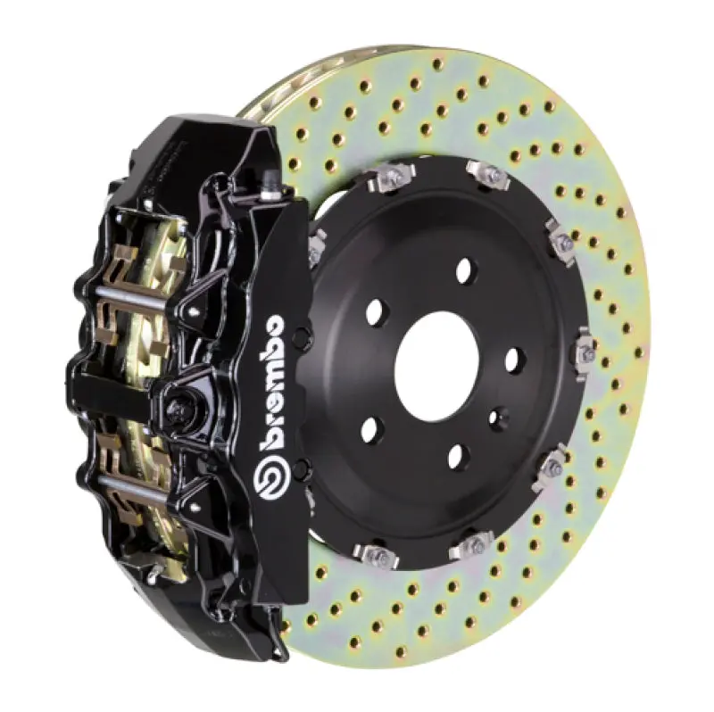 Brembo 02-07 Coupe/Spyder/04-07 Gransport Front Gt Bbk 6 Piston Cast 380X34 2Pc Rotor Drilled-Black 1