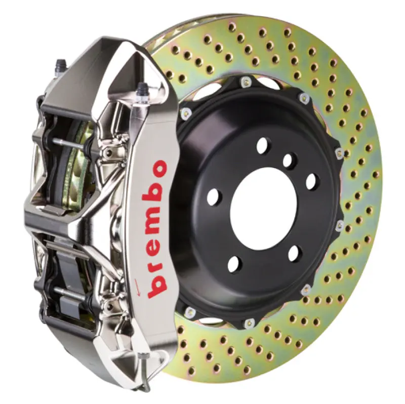 Brembo Gtr Big Brake Kit For 2012–2016 Scion Fr-S – Front 6-Piston Calipers, 355X32Mm Drilled 2-Piece Rotors, Nickel Plating 1