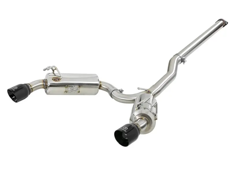 Afe Takeda 3-Inch To 2.5-Inch Stainless Steel Cat-Back Exhaust System For 2008–2015 Mitsubishi Lancer Evolution (2.0L I4) – Black Tip Finish 1