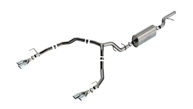 Borla Touring Cat-Back Exhaust System – Chrome-Tipped, 3.00In/2.75In Dual Pipes For 2021–2022 Chevrolet Tahoe 5.3L V8 1
