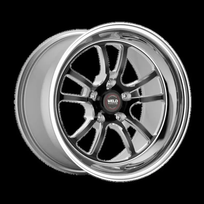 Weld S70 Rt-S Forged Aluminum Wheel – 15X10", 5X114.3 Bolt Pattern, 7.5" Backspace, Black Center/Polished Rim 1